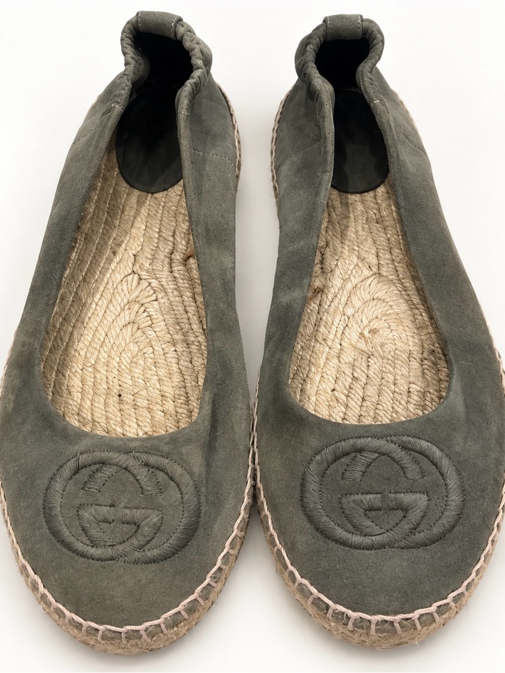 Gucci Suede Espadrille ballet Flats 39 9